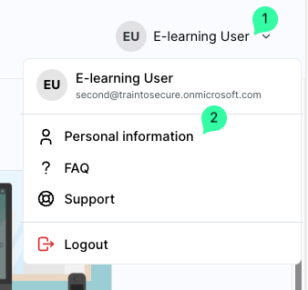E-Learning access for end users